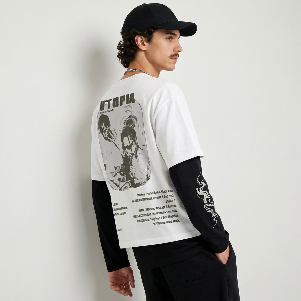 Travis Scott Utopia Chaos Oversized T-Shirt